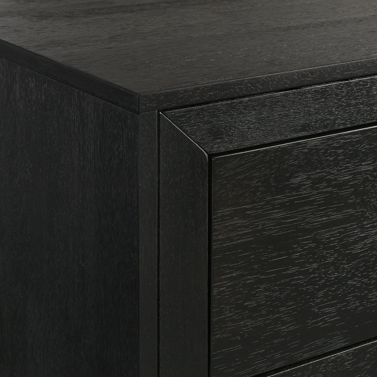 Allan 2-Drawer Nightstand in Black
