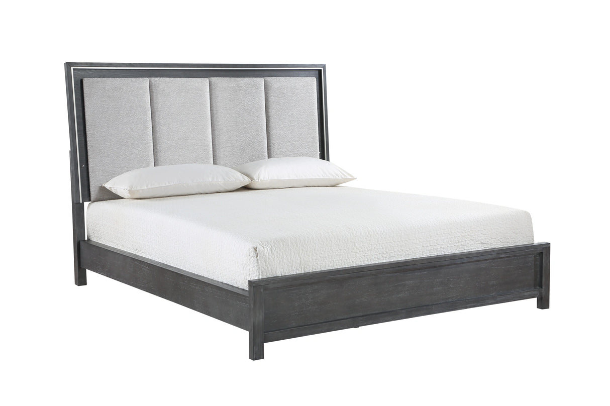 ODESSA Eastern King-California King EK/WK LIGHTED HEADBOARD-CHARCOAL
