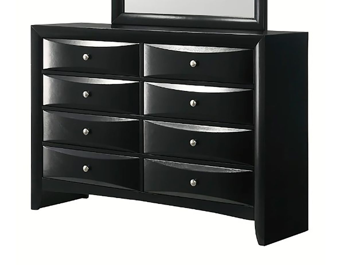Crown Mark Furniture Fallon 8 Drawer Dresser in Black image