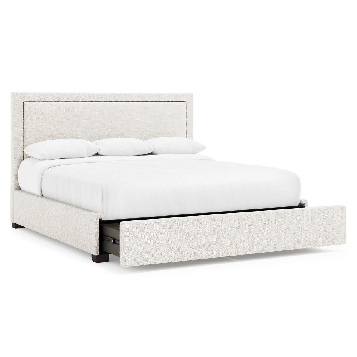Morgan Fabric Storage Panel Bed King (54" H)