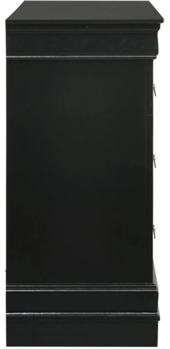 Elements International Louis Philippe Dresser in Black
