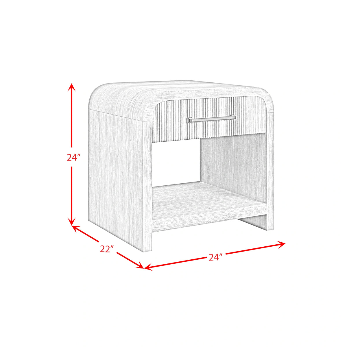 Ridgemont End Table with USB
