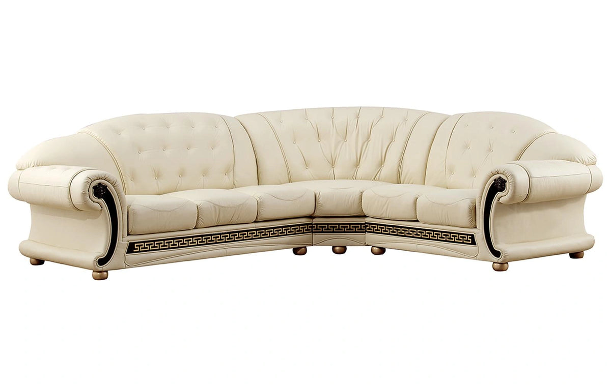ESF Furniture Apolo Sectional Right Facing in Ivory