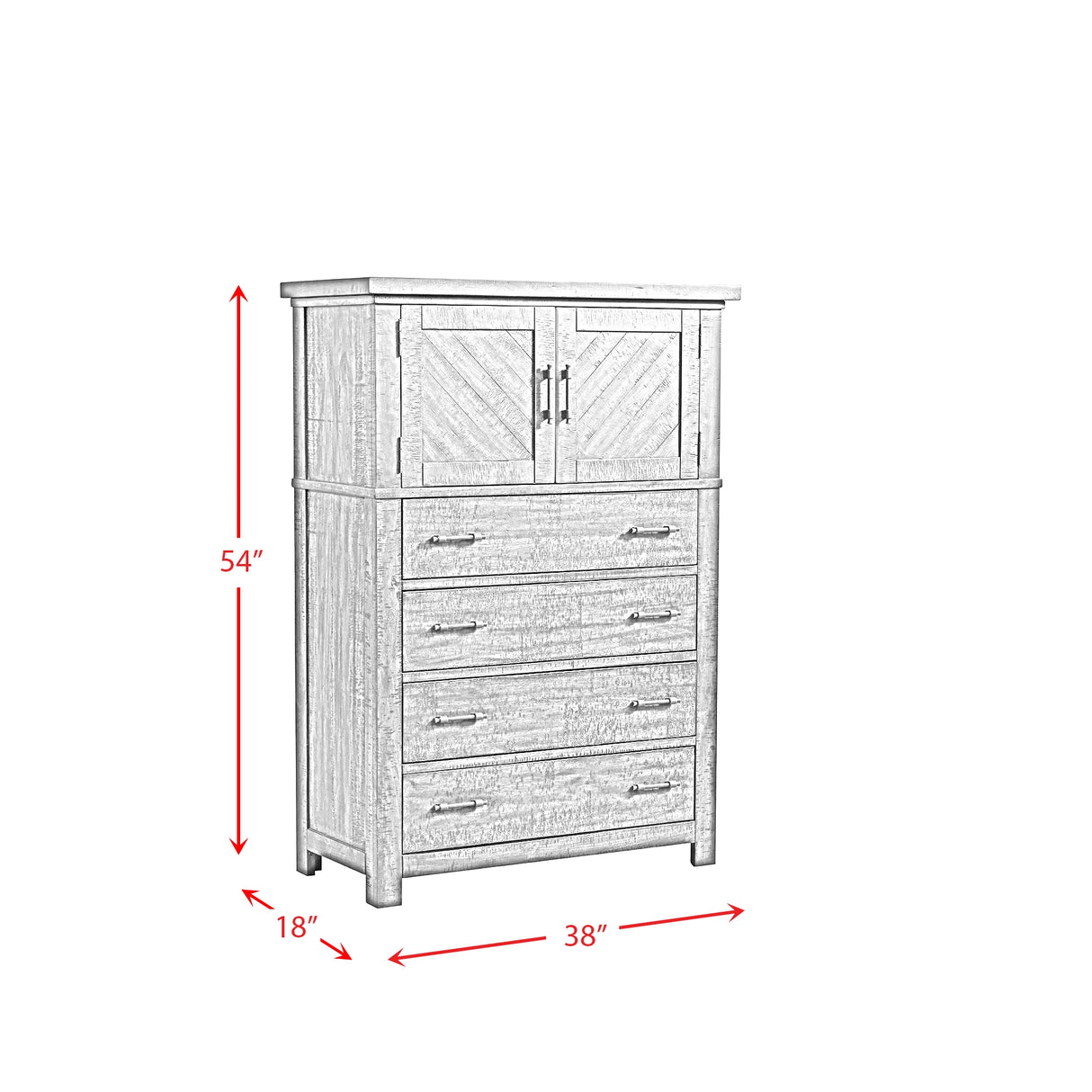 Jax Platform Storage Bedroom Set in Cherry
