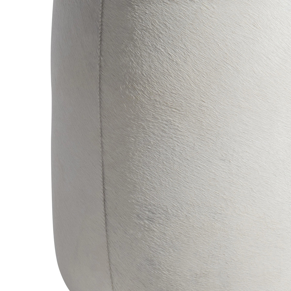 Ash Leather Ottoman