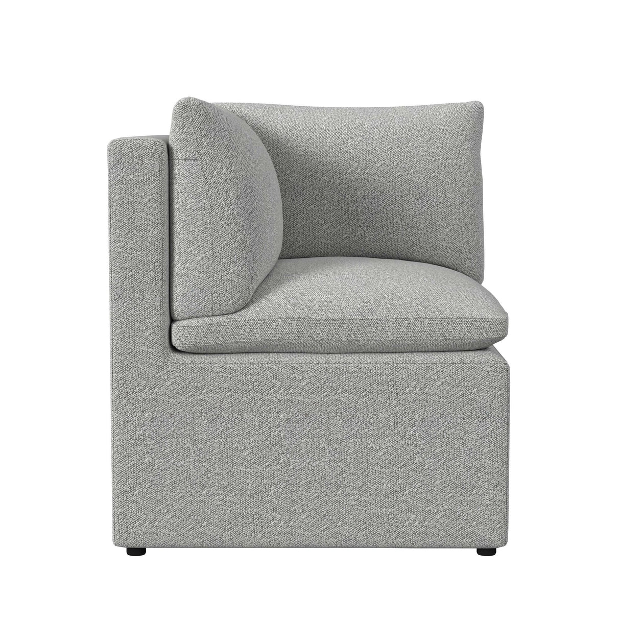 Portland UPH Corner Nook in Grey Boucle