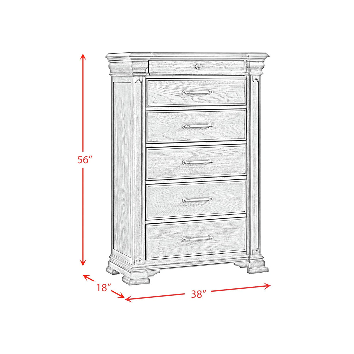 Kings Court Storage Bedroom Set