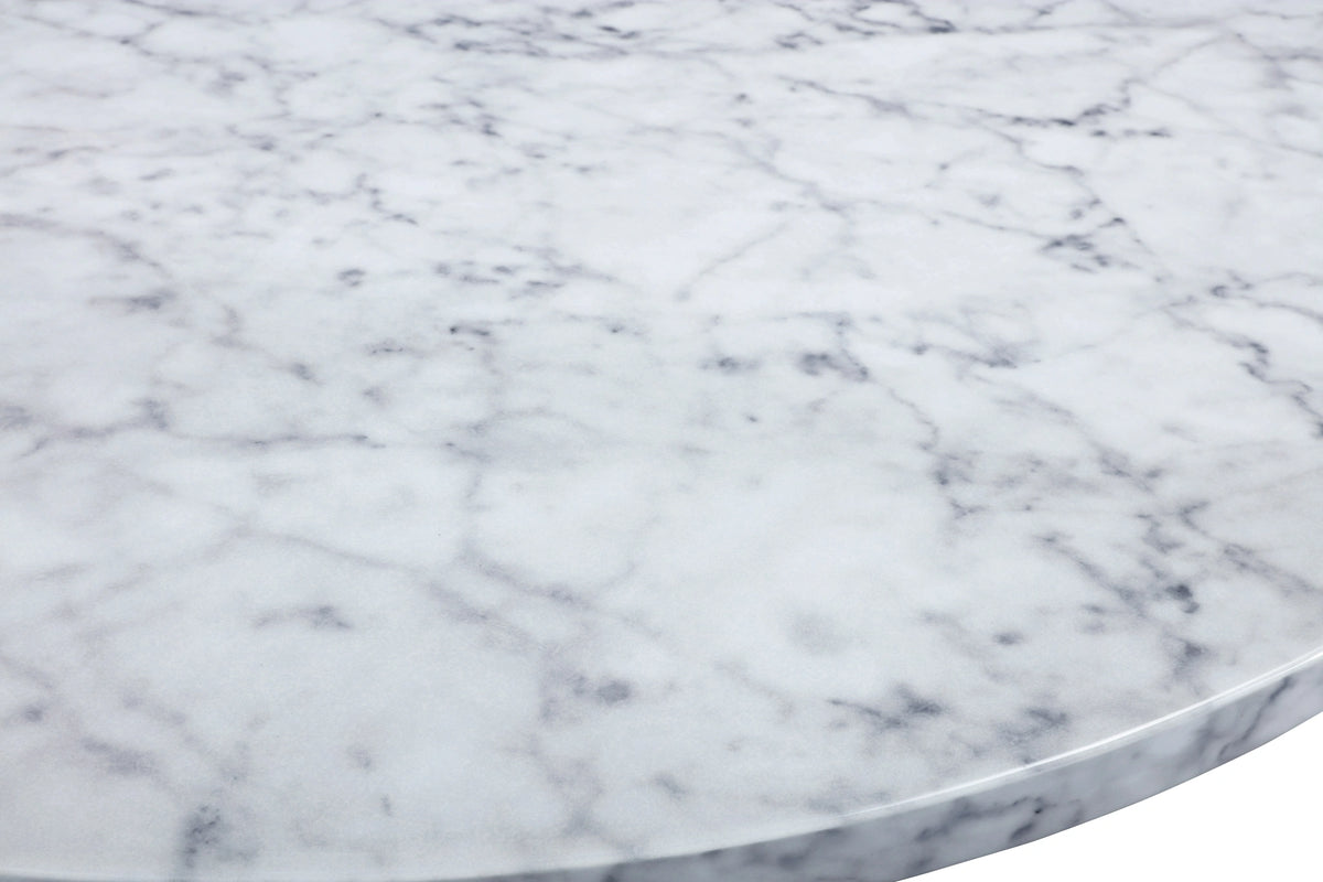 Omni White Faux Marble Coffee Table