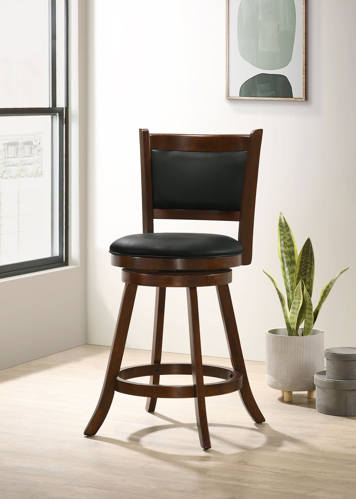Broxton Swivel Counter Chair - galleria furniture outlet
