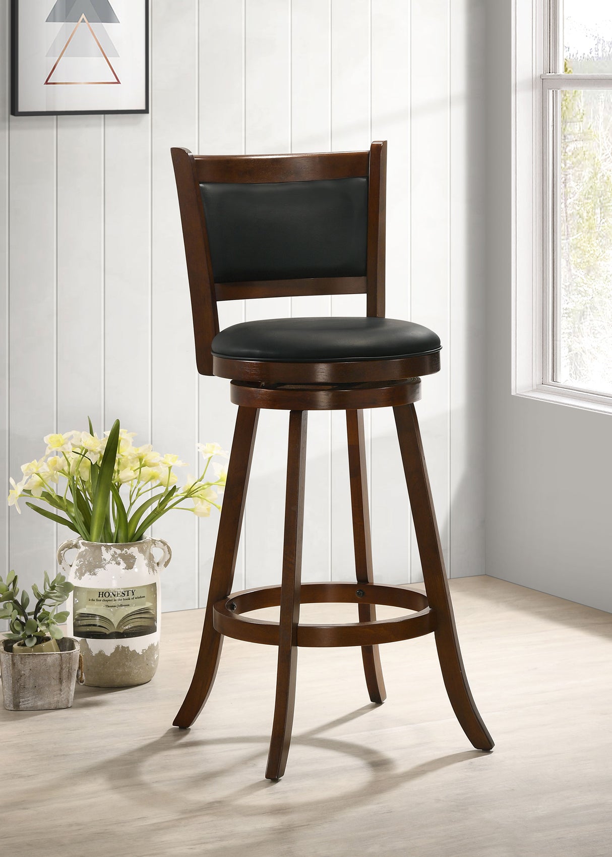 Broxton Swivel Bar Chair - galleria furniture outlet