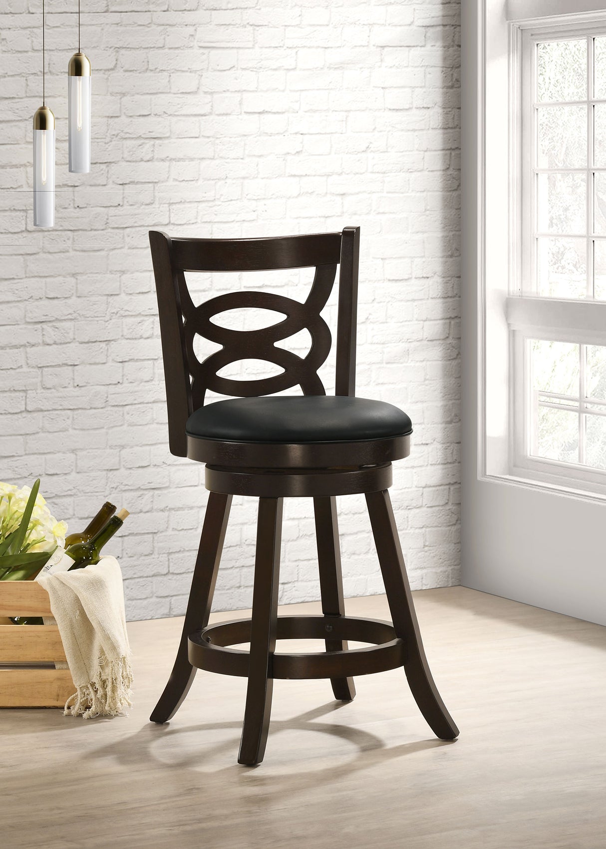 Calecita Swivel Counter Chair - galleria furniture outlet