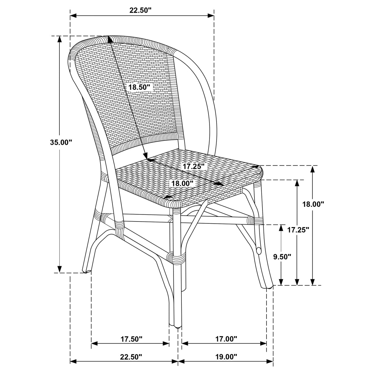 Lexley Dining Side Chair - galleria furniture outlet
