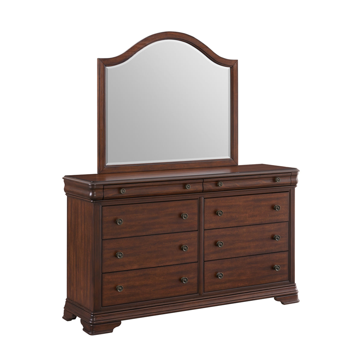 Elements International Phillipe Mirror in Brown