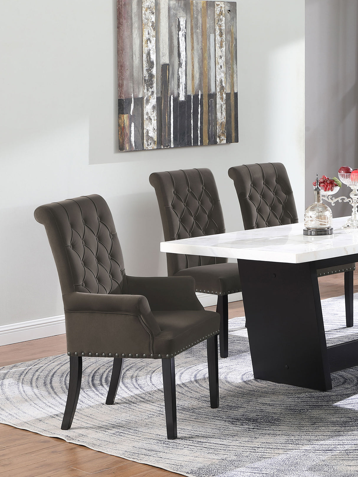 Alana Dining Arm Chair - galleria furniture outlet