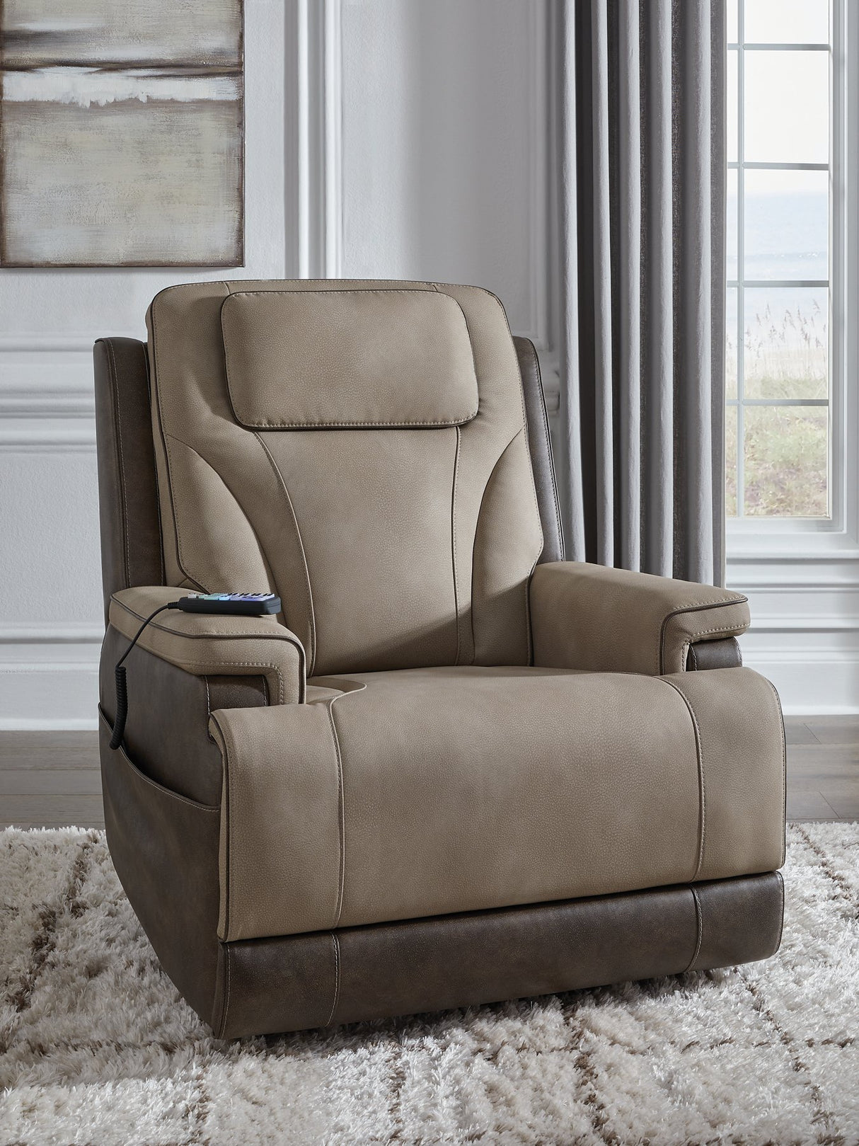4Z-Peaceful Pause Power Lift Recliner - galleria furniture outlet