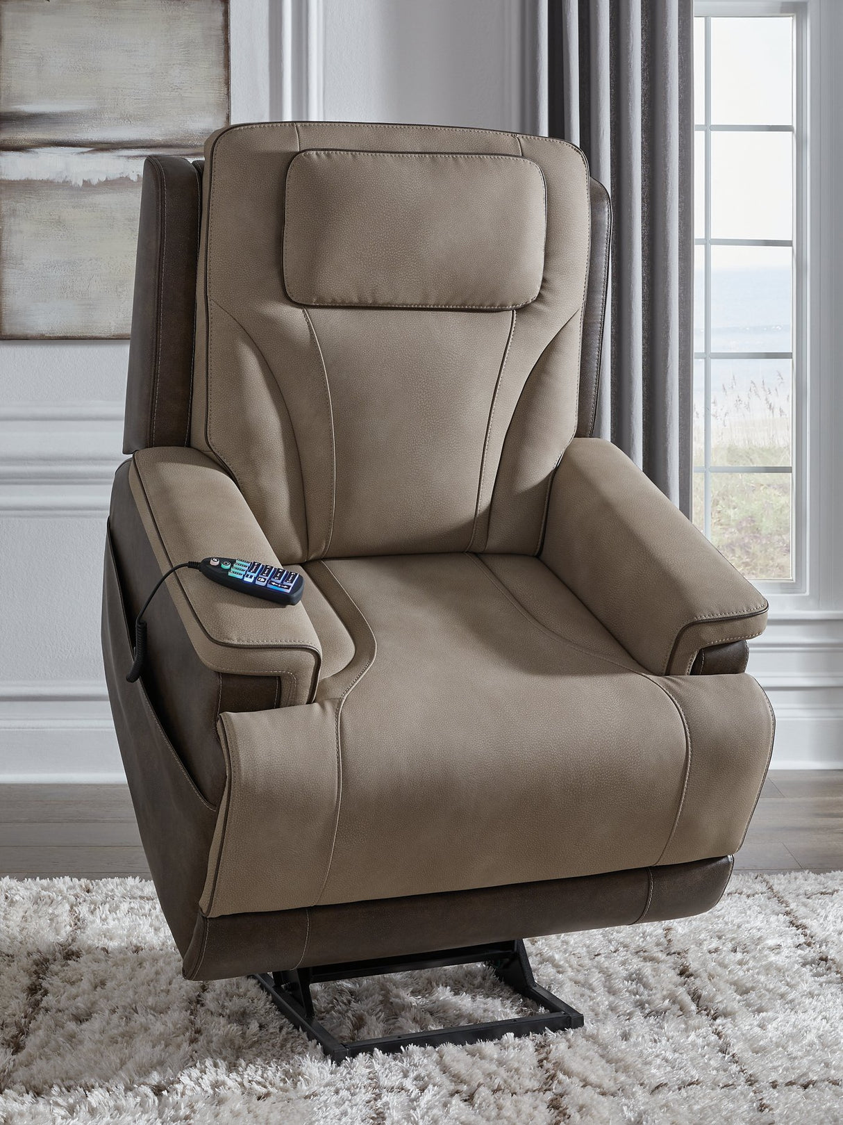 4Z-Peaceful Pause Power Lift Recliner - galleria furniture outlet