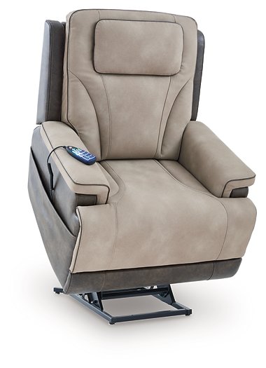 4Z-Peaceful Pause Power Lift Recliner - galleria furniture outlet