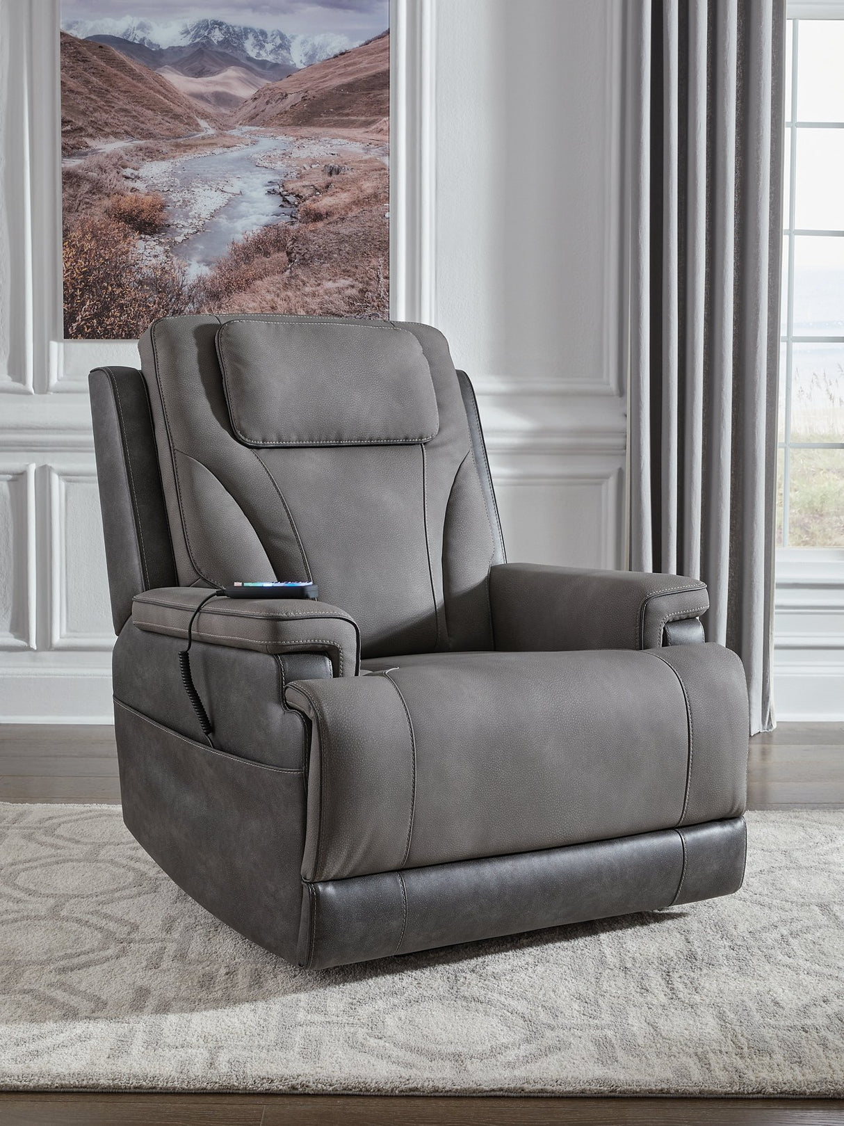 4Z-Peaceful Pause Power Lift Recliner - galleria furniture outlet