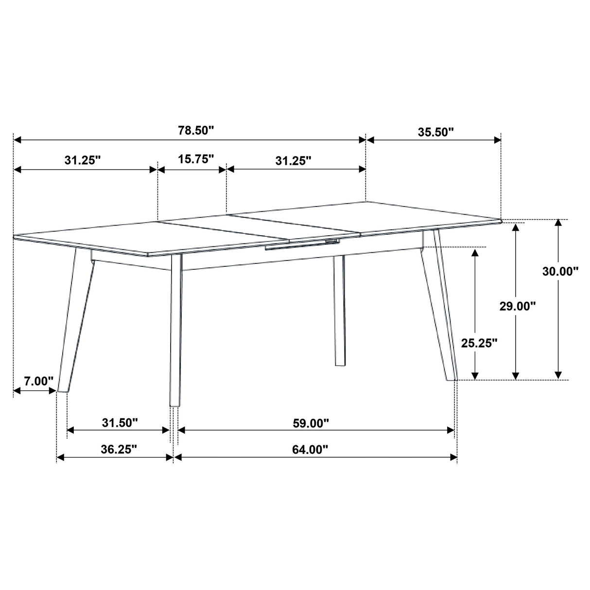 Crestmont Extension Dining Table - galleria furniture outlet
