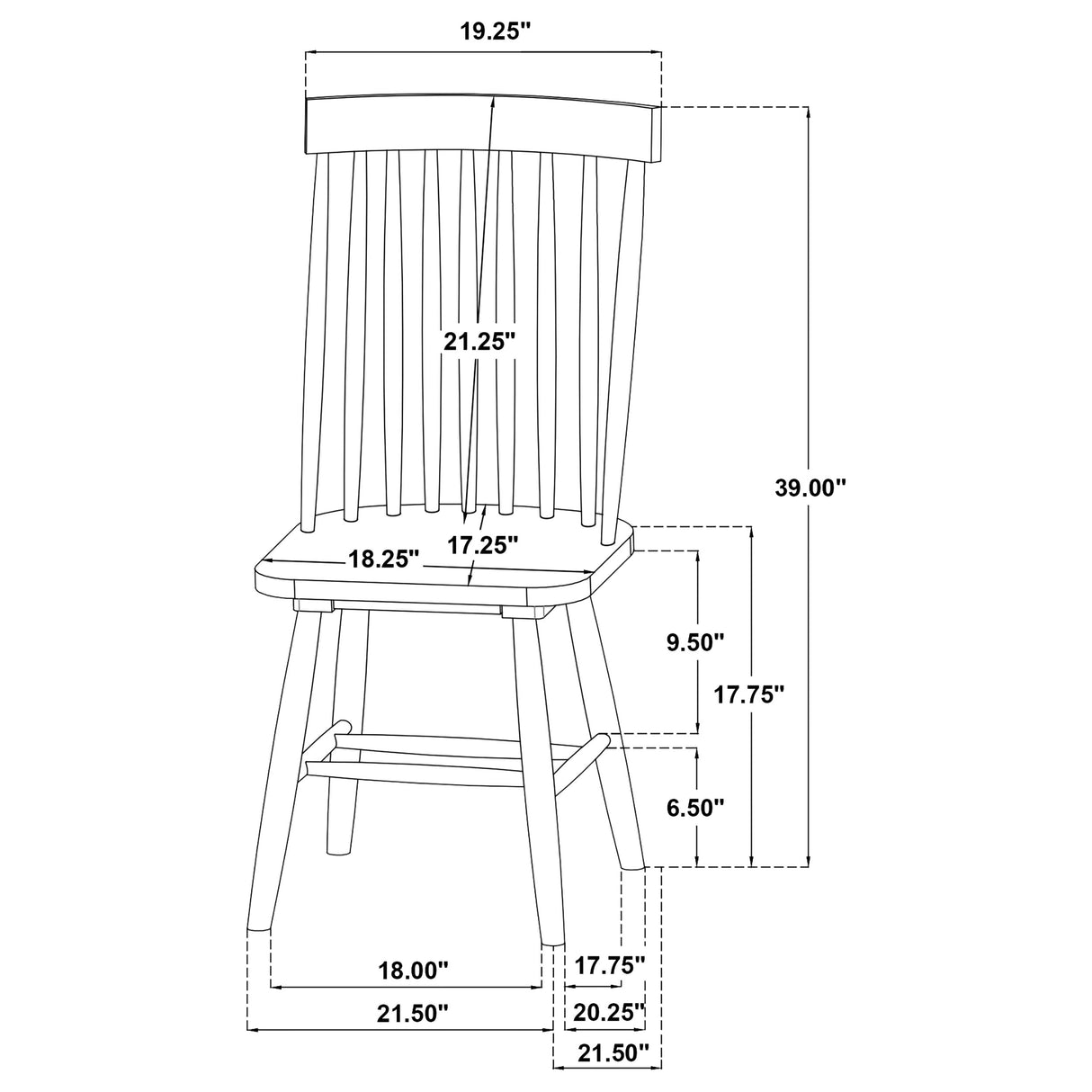 Andrews Dining Side Chair - galleria furniture outlet