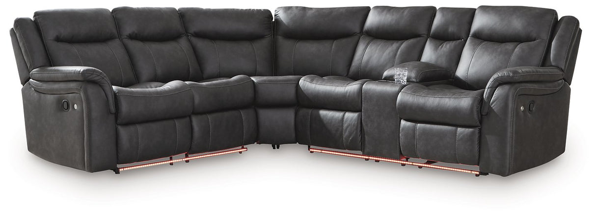 Sultan Meadow Reclining Sectional - galleria furniture outlet
