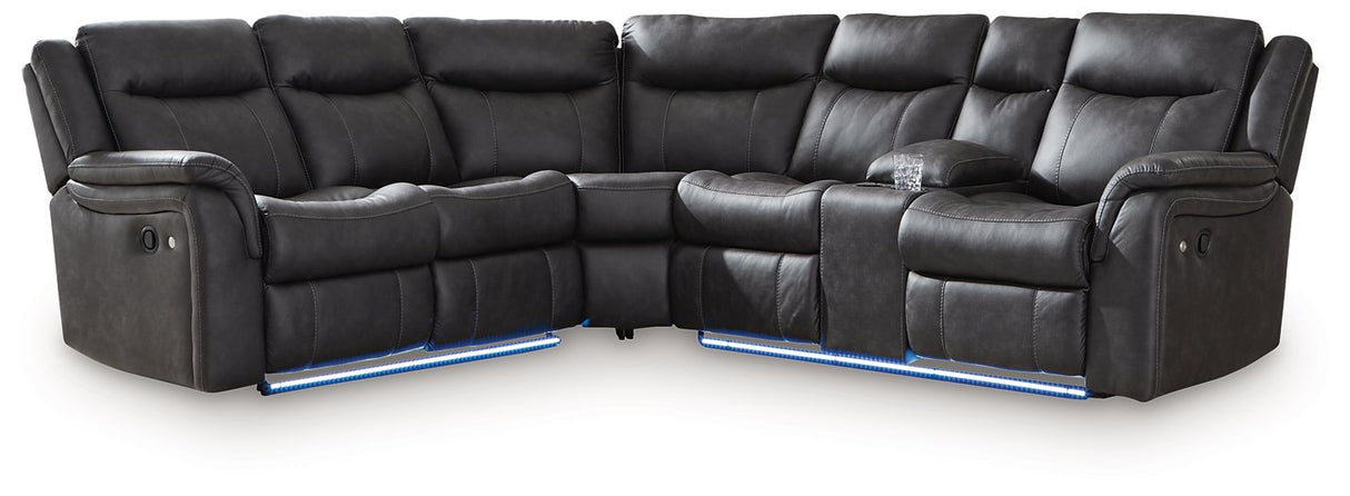 Sultan Meadow Reclining Sectional - galleria furniture outlet
