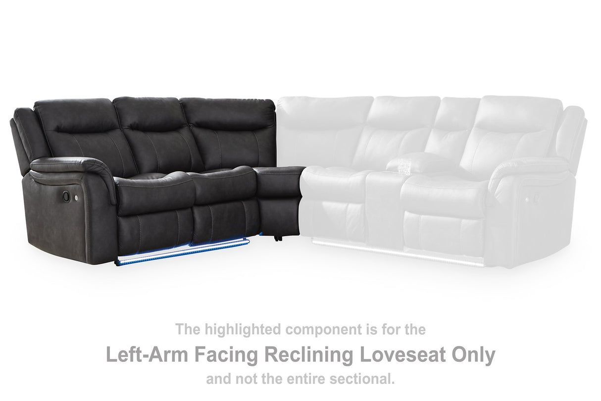 Sultan Meadow Reclining Sectional - galleria furniture outlet