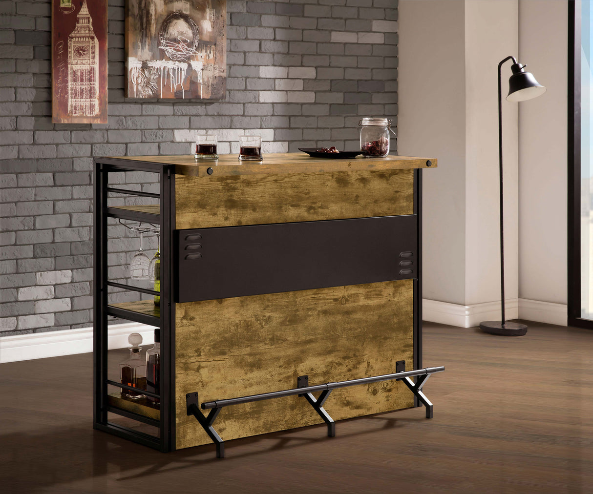 Renaldi Home Bar - galleria furniture outlet