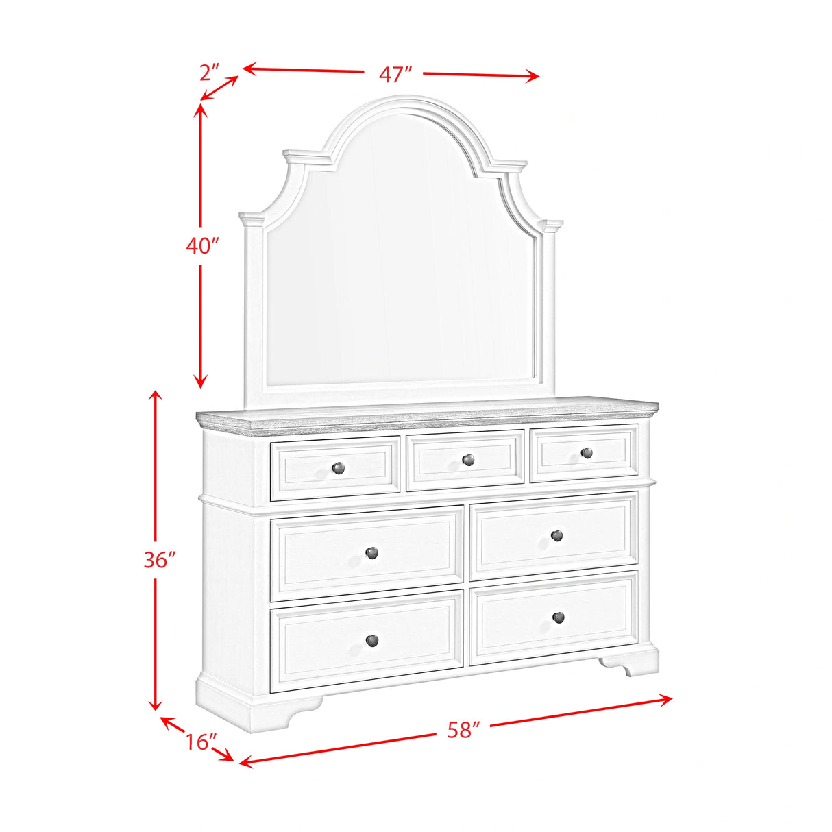 Eastwood Youth UPH Bedroom Set in Off-White