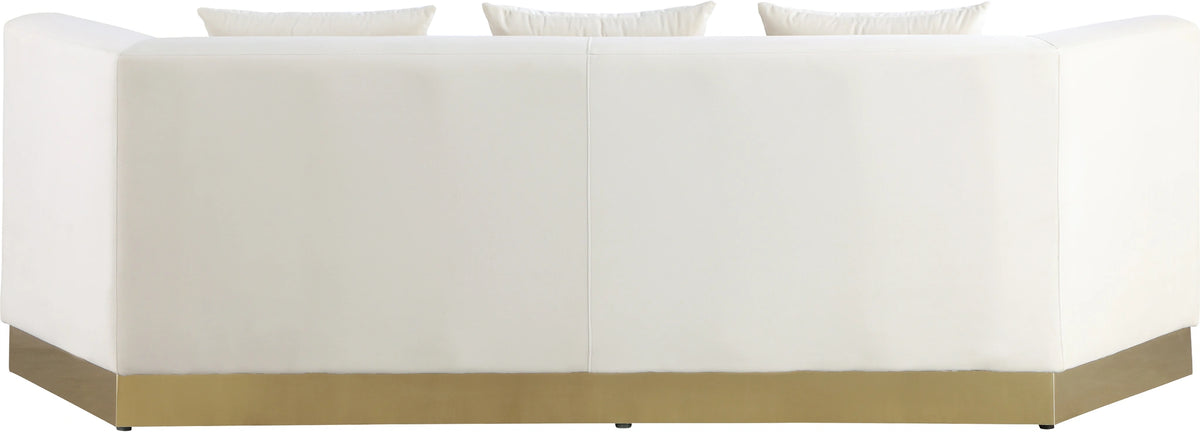 Marquis Cream Velvet Sofa