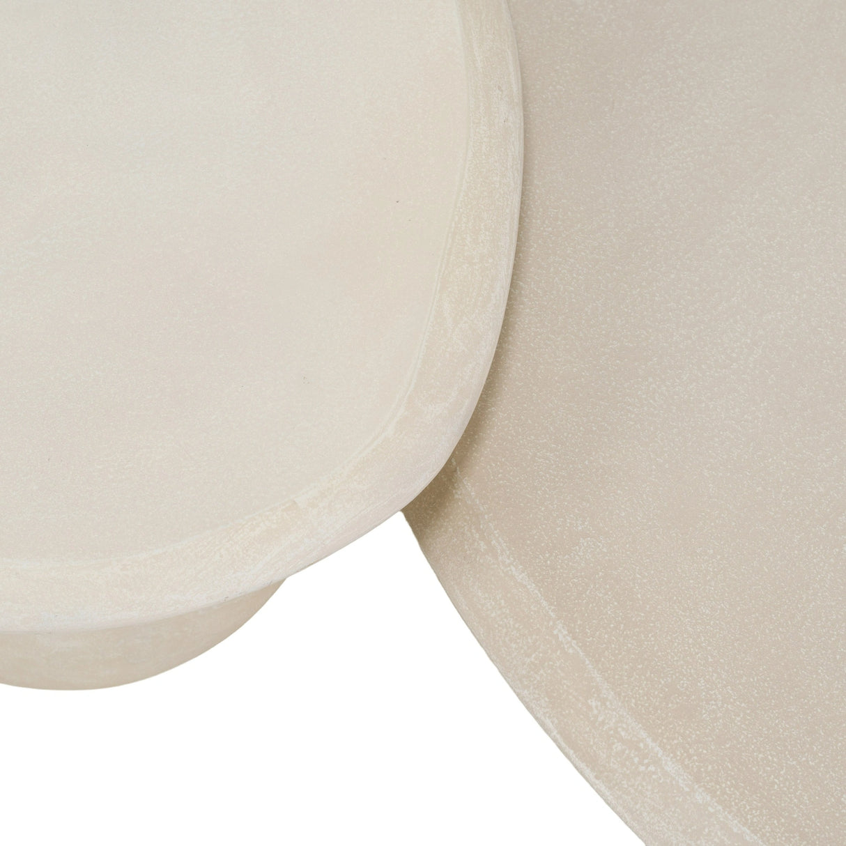 Kalvin - Modern Beige Fiberform Nesting Coffee Table Set