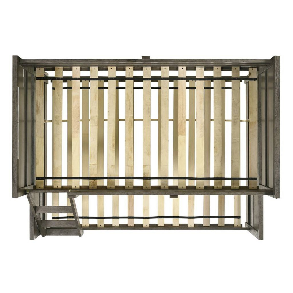 Elements International Wade Twin over Full Bunk Bed in Gray