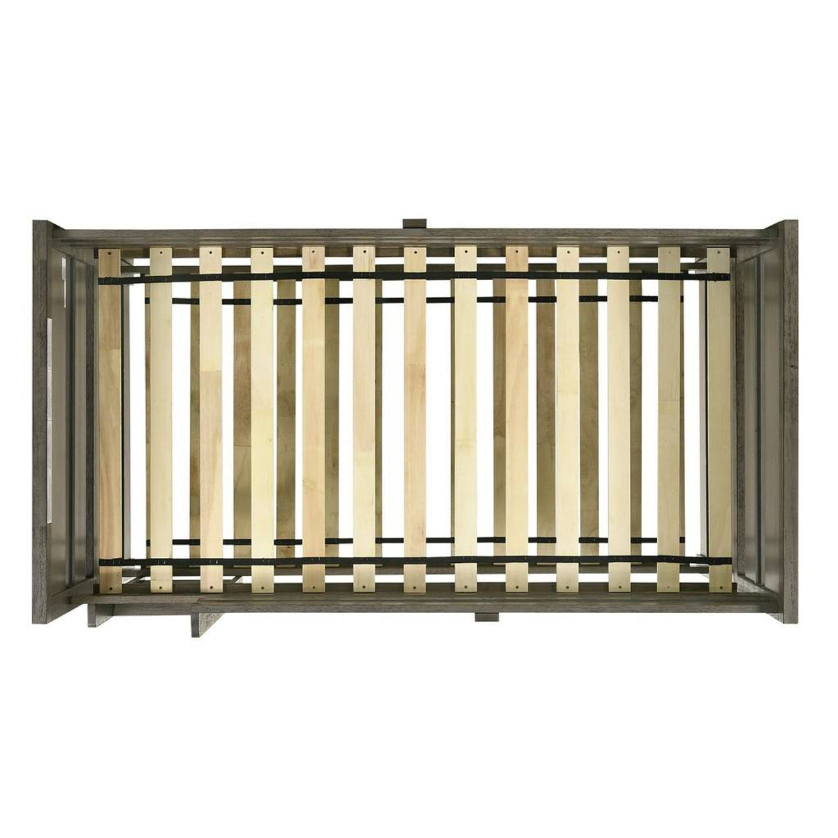 Elements International Wade Twin over Twin Bunk Bed in Gray