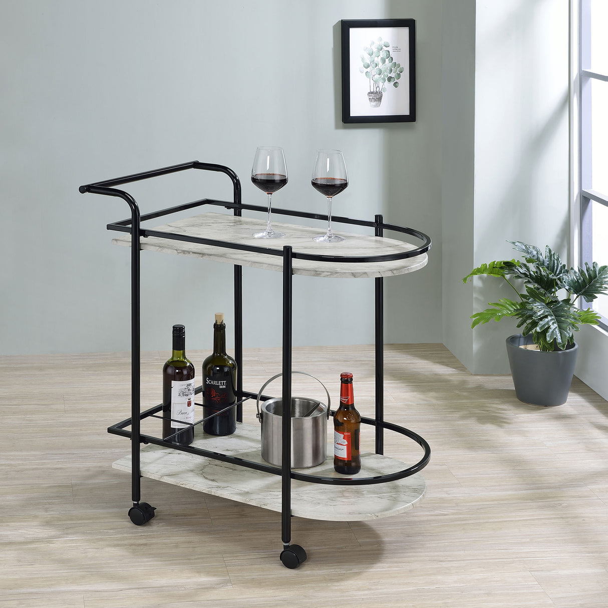 Desiree Bar Cart - galleria furniture outlet
