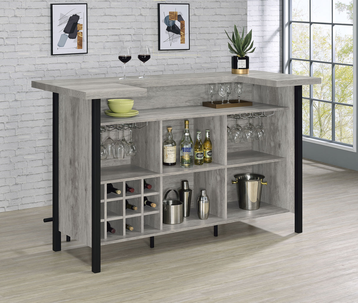 Bellemore Home Bar - galleria furniture outlet