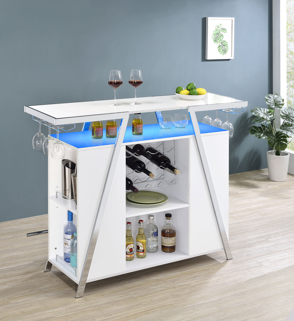 Araceli Home Bar with LED Lighting