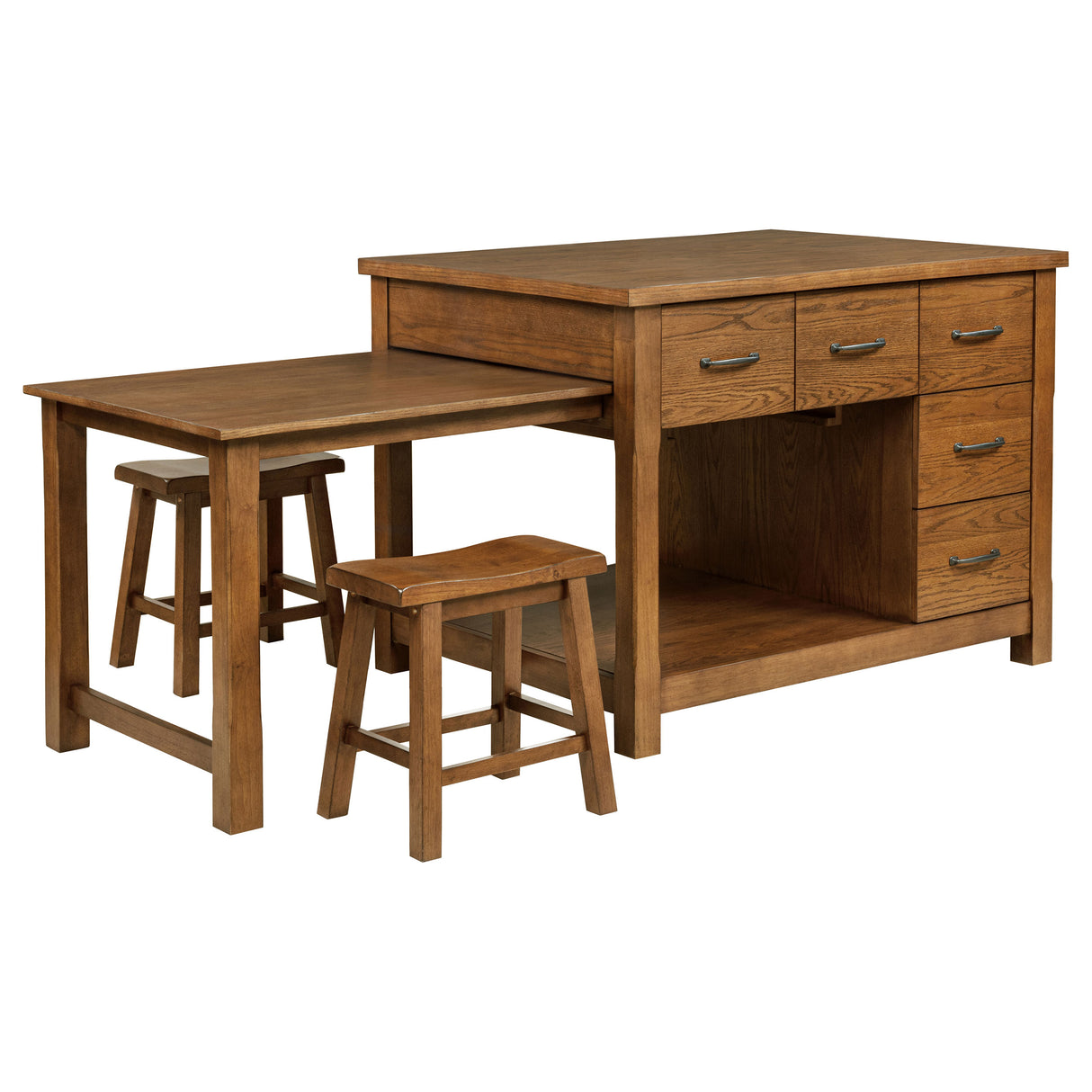 Mayfair Kitchen Island Set - galleria furniture outlet