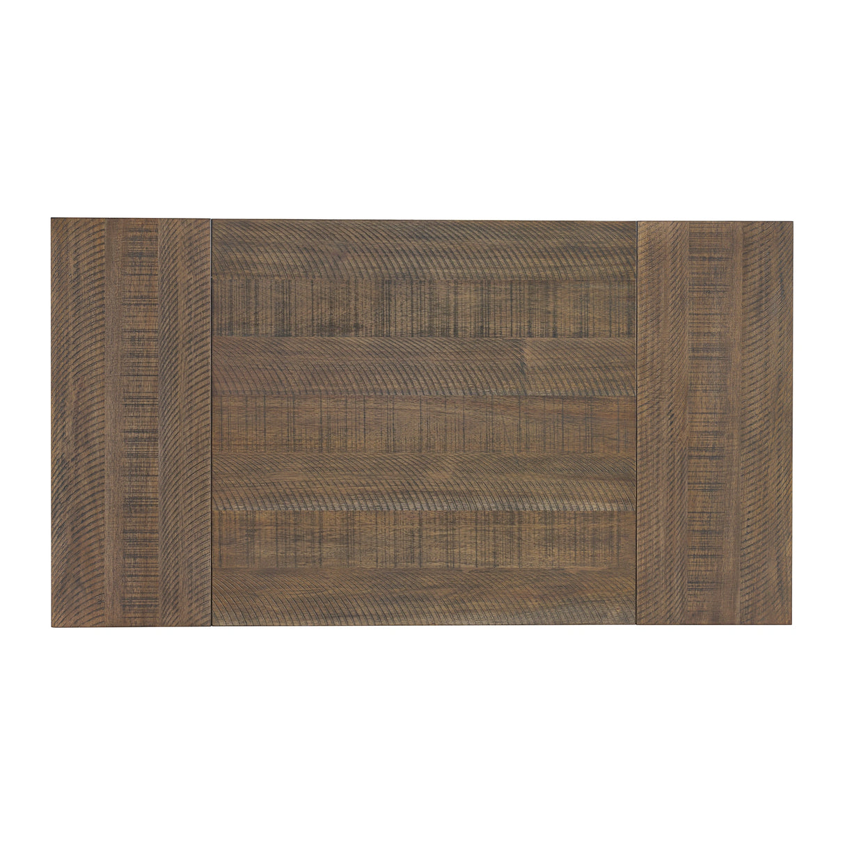 Farmington Standard Height Dining Set in Medium Brown and Washed Stone-Rectangular Table and Four Chairs