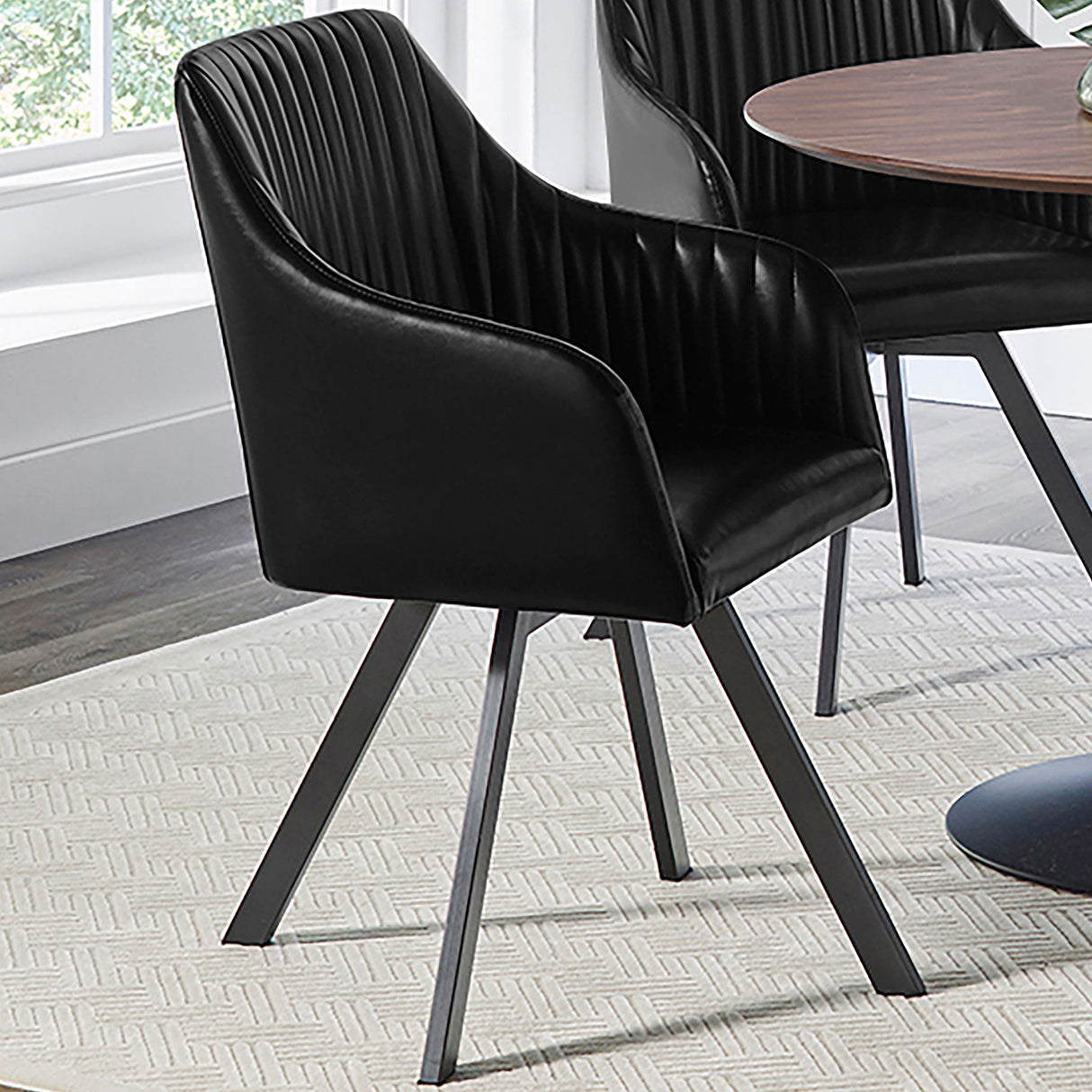 Arika Swivel Dining Arm Chair - galleria furniture outlet