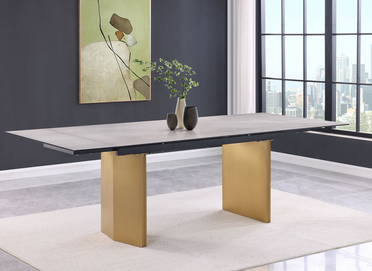Vesa Extension Dining Table - galleria furniture outlet