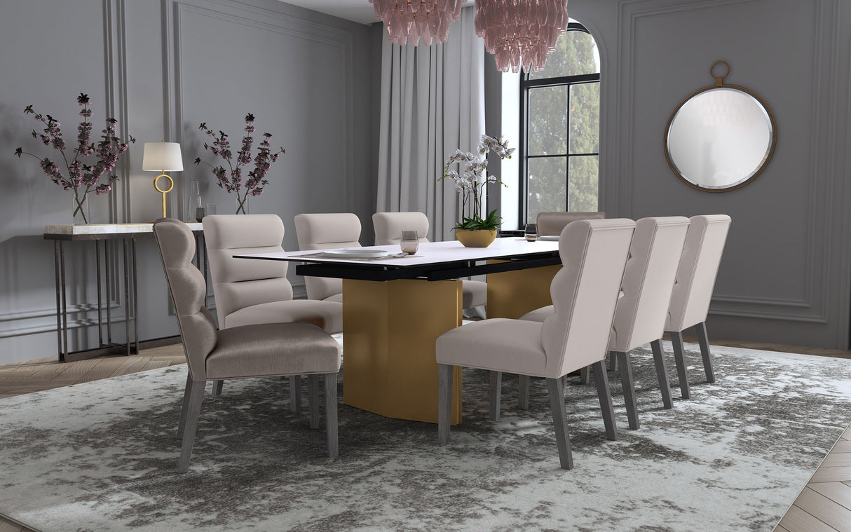 Vesa Extension Dining Table - galleria furniture outlet
