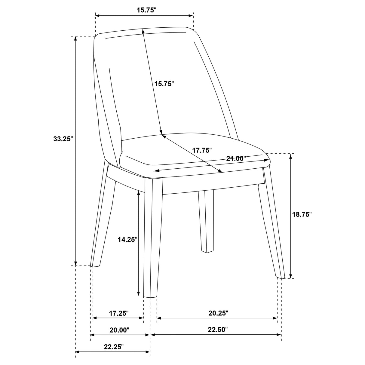 Franklin Dining Side Chair - galleria furniture outlet