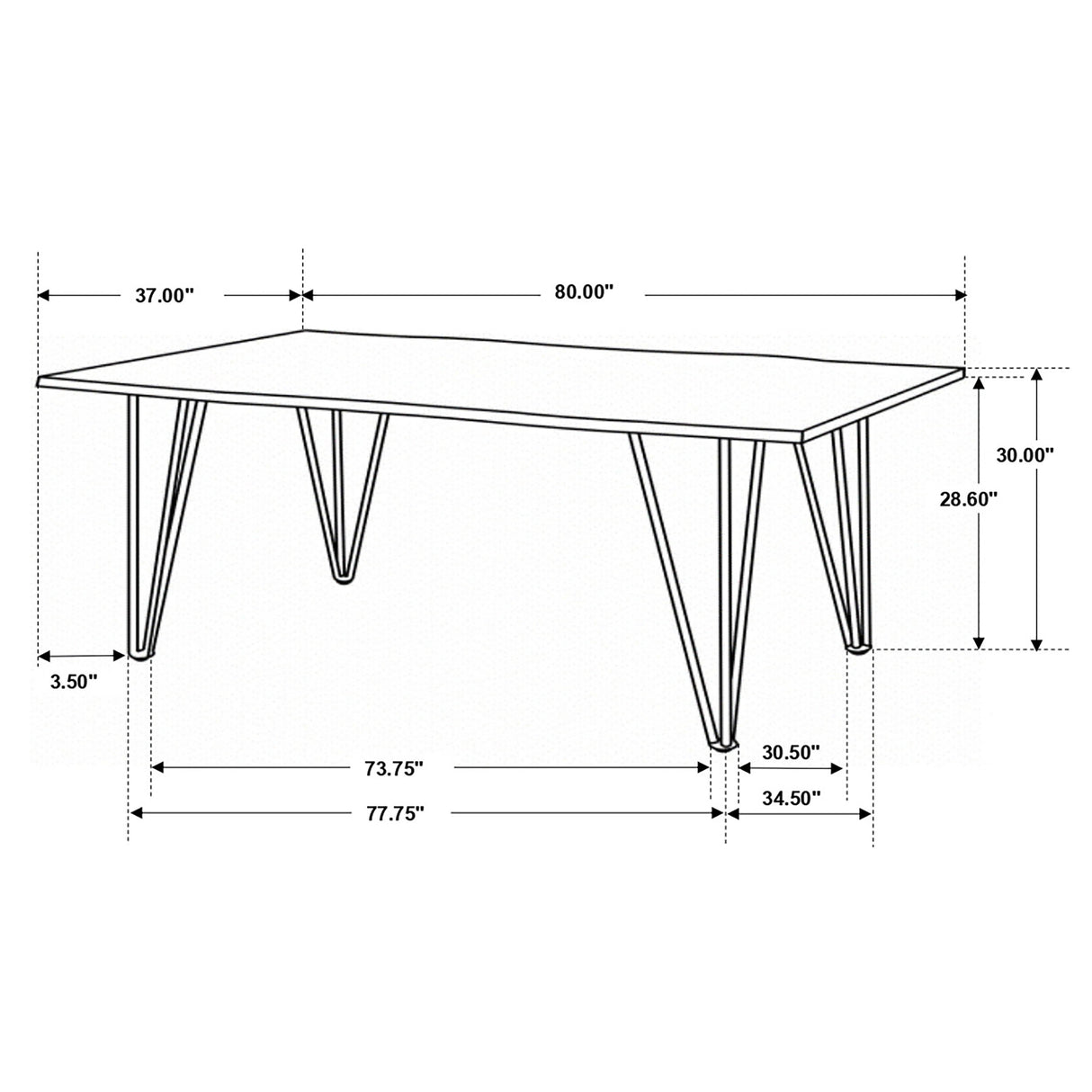 Neve Dining Table - galleria furniture outlet