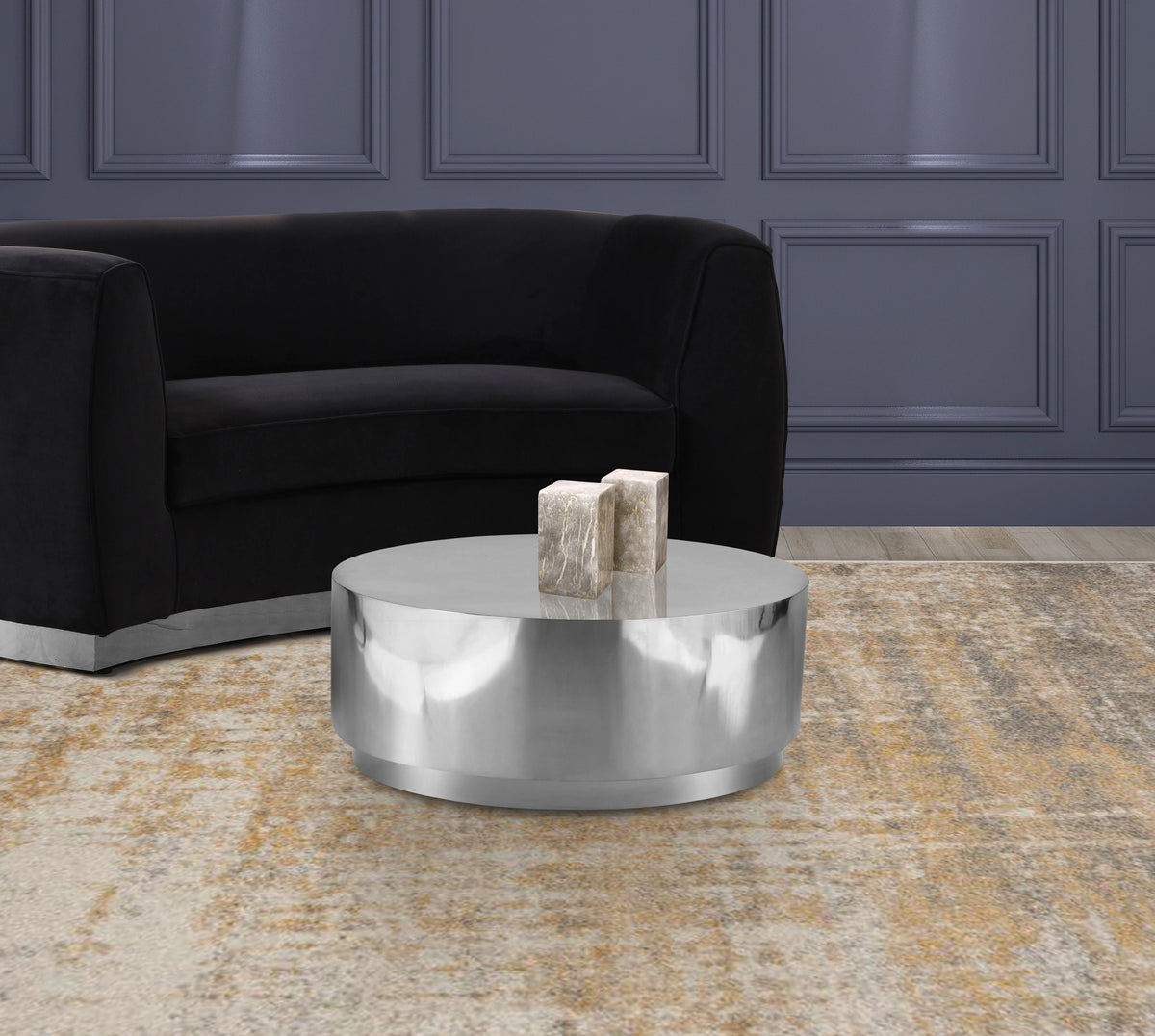 Jazzy Silver Coffee Table - galleria furniture outlet