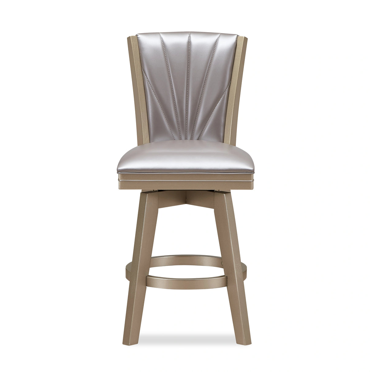 JAZZ 24" SWIVEL COUNTER STOOL-PEARL/GOLD