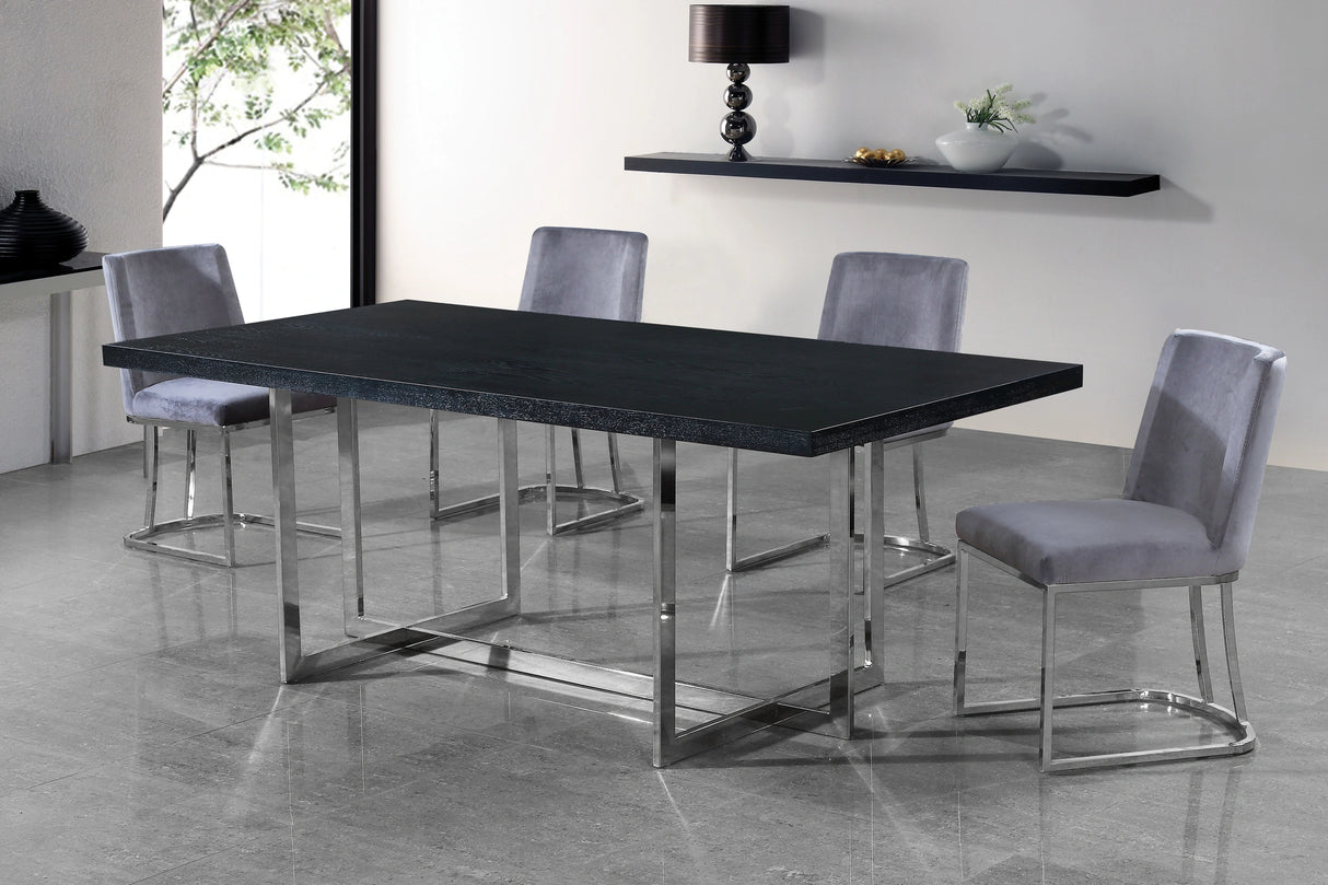 Heidi Grey Velvet Dining Chair