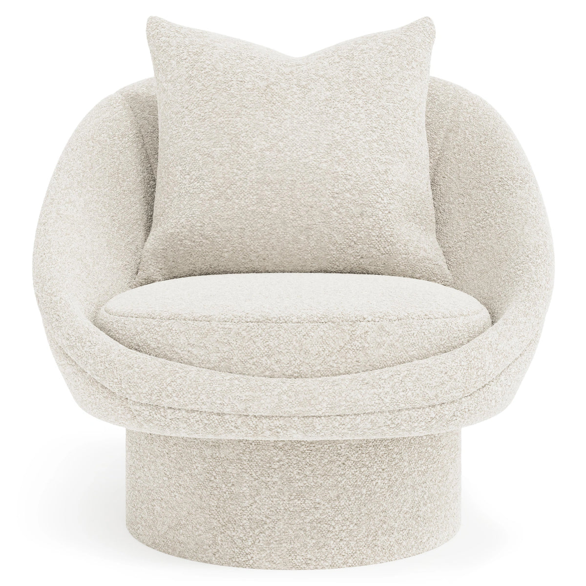 Lucia Fabric Swivel Chair