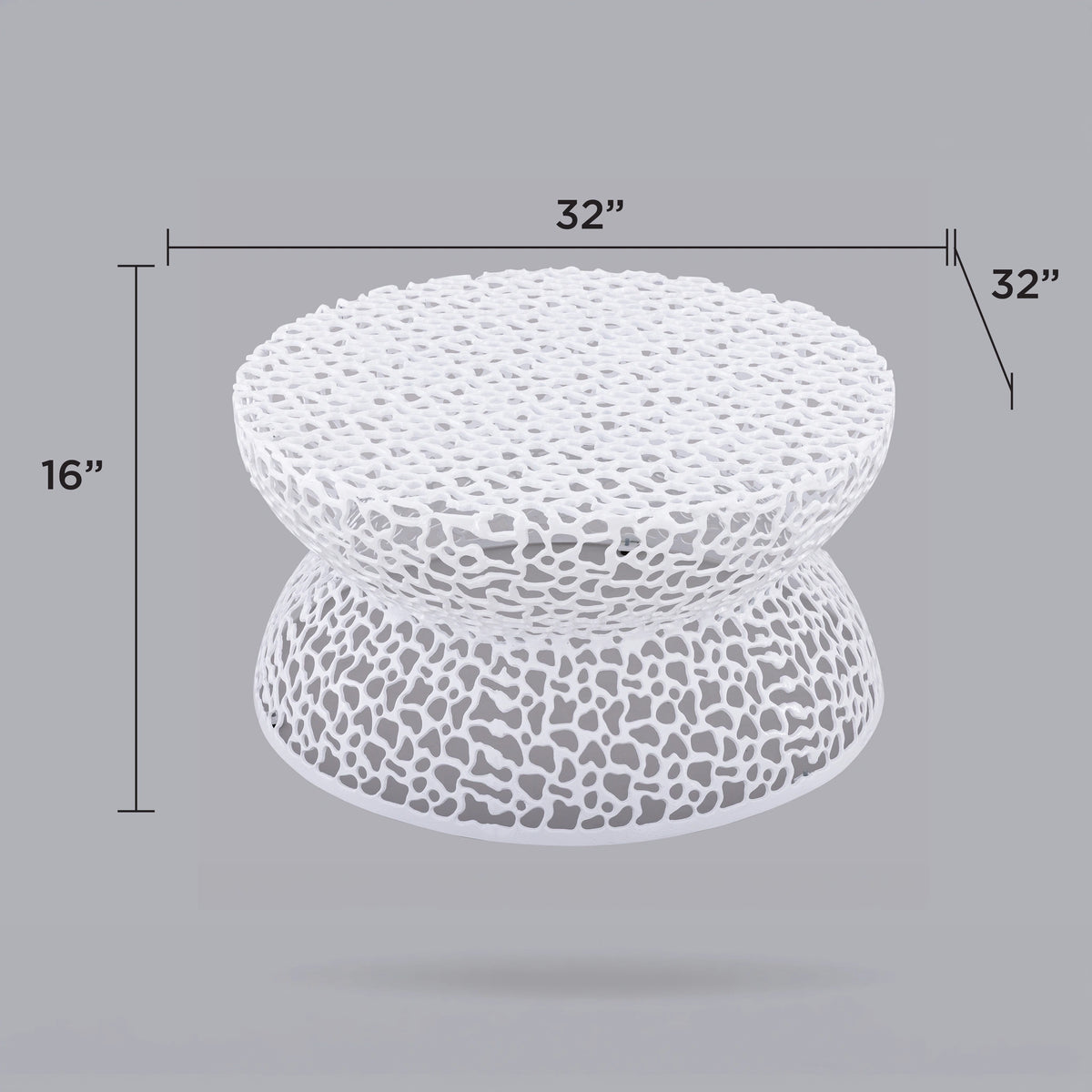 T3704-35 COFFEE TABLE WHITE