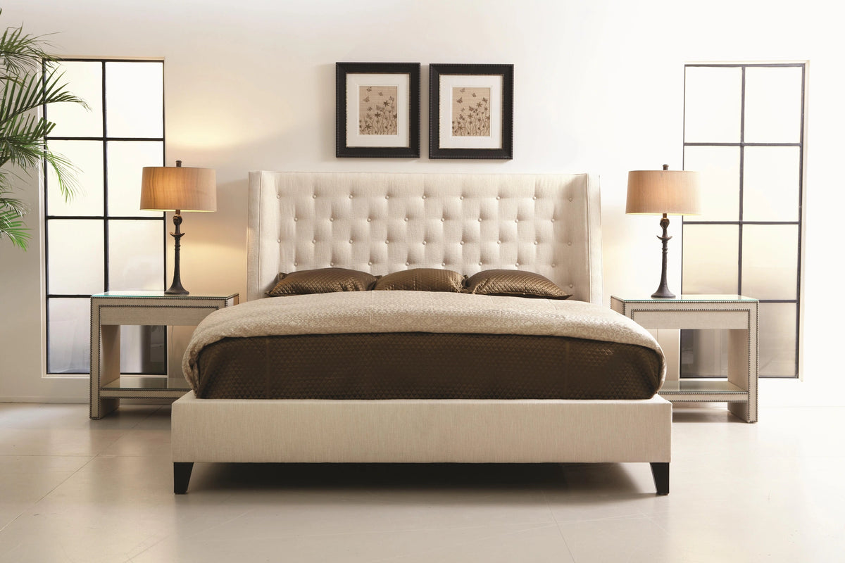 Maxime Fabric Shelter Bed Queen