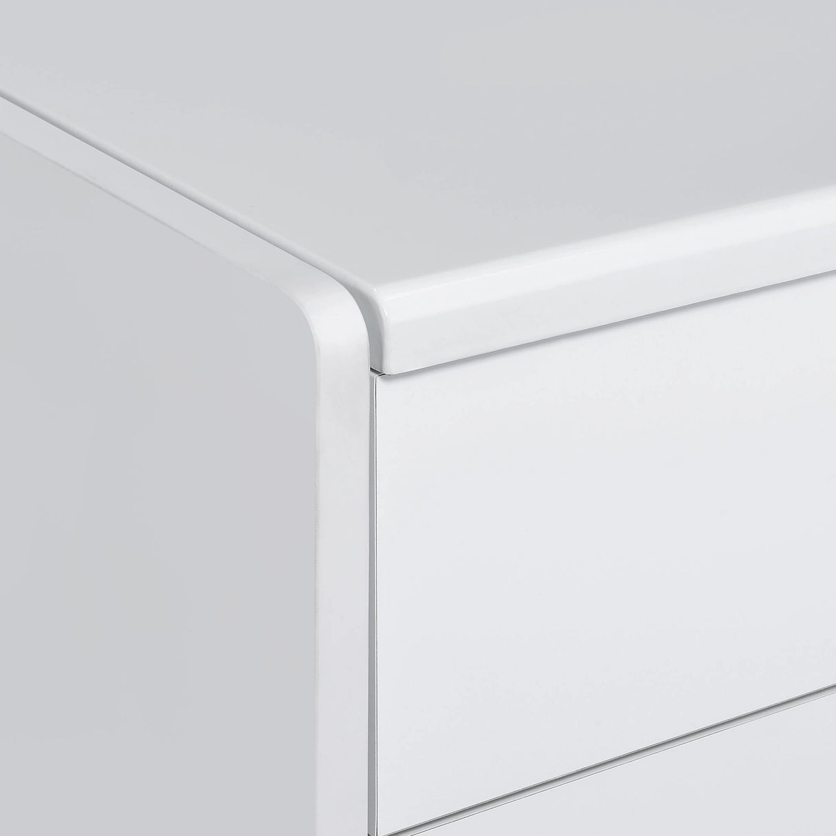 Irvine Mini Dressing Table with Stool, LED and USB in Glossy White